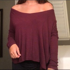 Maroon American Eagle sweater